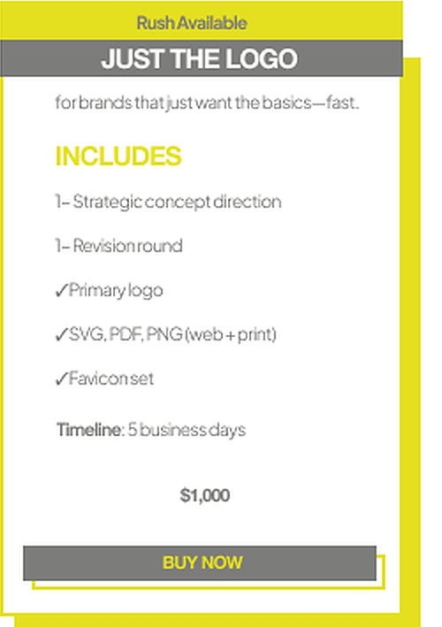 Just the Logo package details.